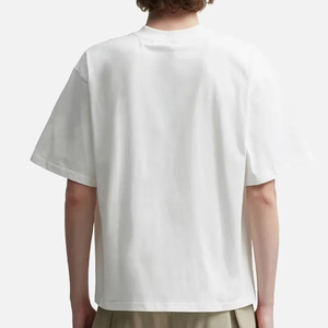 เสื้อยืดคอตตอนพรีเมียมทรงบ็อกซี่สีขาวคุณภาพสูง คอกลม เรียบง่าย ผู้ผลิตเสื้อยืดเปล่าเนื้อหนา ไซส์ใหญ่ - Product Image 2