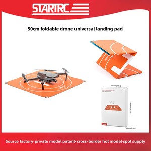 Piattaforma di Atterraggio per Droni in Pelle PU da 50cm, Impermeabile e Pieghevole, Accessori per DJI Air <span class=keywords><strong>3</strong></span> Mini <span class=keywords><strong>4</strong></span> Pro Mavic <span class=keywords><strong>3</strong></span> - Product Image 3