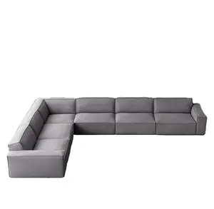 China Supplier Wholesale Modern Fashion Relax Comfort L-Sectional Sofa Luxury Living Room Furniture for Home Living Room