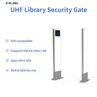 Portique de sécurité RFID UHF pour bibliothèques scolaires publiques, détection de contrôle d'accès intelligent ISO 18000-6C, usine source OEM/ODM, passage large