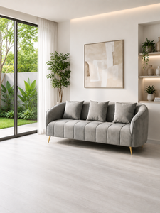 Stylish Alexis 3-1 Modular Lounge Seating Arrangement with Custom Fabric for Living Room - Product Image 4