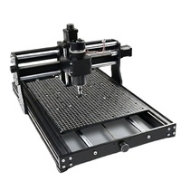 Routeur CNC 4030 Pro 3 axes avec axe rotatif GRBL, machine de fraisage de bureau, gravure de PCB, fabrication de signalétique, structure en aluminium, moteur 500W