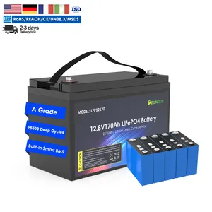 Deep Cycle Lithium iron Phosphate Batteries 12v 170ah Backpack Battery Pack For RV Suppliers