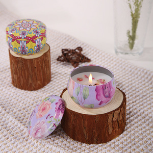 Bougie parfumée artisanale en boîte de conserve, souvenir décoratif, bougie parfumée romantique, vente en gros, distribution transfrontalière - Product Image 5
