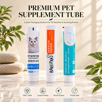 Tubes de dentifrice en aluminium et plastique avec bouchon à vis à barrière d'oxygène, diamètre 12,7 x 35 mm, emballage cosmétique
