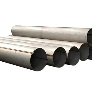 Wholesale 304 large diameter welded pipe 316 industrial large straight seam stainless steel 2205 thick wall drain pipe