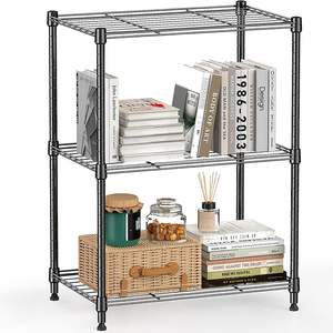 Depo depolama 3 katmanlı yardımcı raf ünitesi çelik banyo mutfak kitap rafı Estante tel <span class=keywords><strong>Metal</strong></span> depolama rafı raflar - Product Image 1