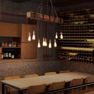 Retro luci Led <span class=keywords><strong>Vintage</strong></span> Loft Bar lampada <span class=keywords><strong>a</strong></span> <span class=keywords><strong>sospensione</strong></span> in legno per Bar Bar <span class=keywords><strong>sospensione</strong></span> - Product Image 3