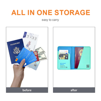 Passeport de voyage en gros avec logo personnalisé imprimé en couleur Passeport personnalisé en cuir PU avec laçage pour plusieurs couleurs
