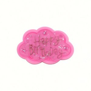 Moule à chocolat en forme de nuage Joyeux Anniversaire. Moule en silicone 3D pour dentelle sucrée, outils de pâtisserie OEM/ODM - Product Image 2