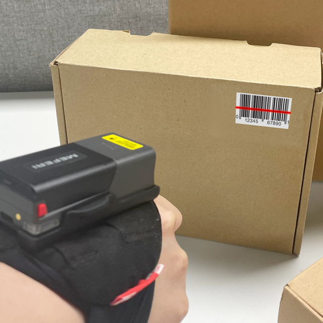 MEFERI Long Range Scan Engine Scanner 15m Finger Scanner Wireless Mini Ring Barcode Scanner Portable Barcode Reader