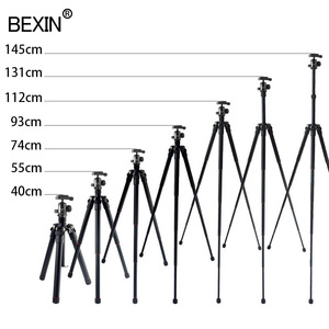 Trípode profesional Bexin de 40 cm a 145 cm de aleación de aluminio con bloqueo giratorio para fotografía con cámara digital - Product Image 1
