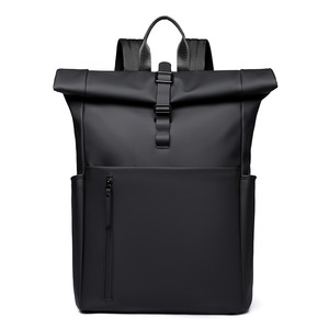 15.6" Large Waterproof Eco-Friendly Portable Unisex <b>Backpack</b> Arcuate Shoulder <b>Strap</b> Large Capacity Commuting Computer Business - Product Image 1
