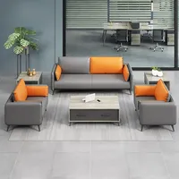 Ensemble de canapés de bureau modulaires extensibles en cuir SF-29 pour usage commercial dans les hôtels et les écoles