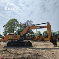Excavadora Hidráulica Sany235 Usada de 23 Toneladas, Pocas Horas de Trabajo, Motor Hidráulico Original, Bien Inspeccionada, Maquinaria para Movimiento de Tierras