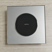 Interrupteur intelligent Tuya Smart, design luxueux, Zigbee 86*86, 2 boutons, en verre, de haute qualité