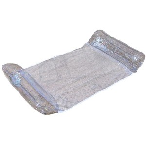 TANYOZHE Inflatable Water <b>Hammock</b> 122x70cm Sequined Floating Lounger Adult Pool Lounge Chair With Net Floatation - Product Image 4