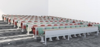 2024 produits auto-développés meubles de salle de classe scolaire chaise à pied unique avec table d'étude
