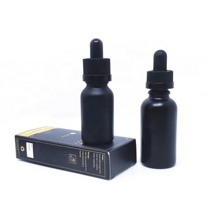 ขวดแก้วใสสีดำอำพันทรงกระบอกแบบมีฝาหยดสำหรับน้ำมันใส่ผม เซรั่มเครื่องสำอาง และน้ำมันหอมระเหย พร้อมบริการปั๊มร้อนลายทองตามสั่ง - Product Image 4