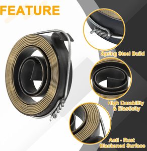 Ressort hélicoïdal plat rétractable en acier inoxydable sur mesure, à force constante, petit et robuste - Product Image 3