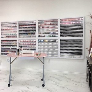 Hot Sale Modern Metal Beauty Salon <b>Foldable</b> Portable Nail <b>Table</b> with Dust Collector Easy to Clean - Product Image 2