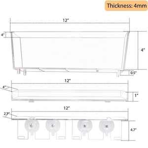 <span class=keywords><strong>Acrylic</strong></span> Cửa Sổ Nhà Máy Hộp Với Cống Khay Và Cốc Có Thể Tháo Rời Cống Kết Hợp Khay Cho Trong Nhà Ngoài Trời Nhà Vườn Nhà Bếp Plante - Product Image 6