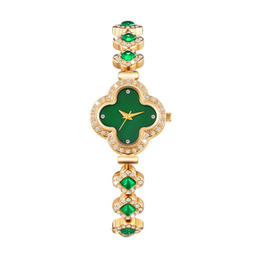 Reloj de pulsera de cuarzo con diamantes de lujo para hombre, estilo hip hop, con números arábigos DFS12 - Product Image 1