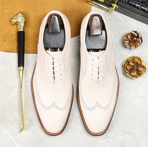 Zapatos Oxford de Piel Genuina para Hombre, con Punta Cuadrada y Cordones, para Primavera y Otoño, Deportivos, Casuales, de Oficina y para el Trabajo - Product Image 4