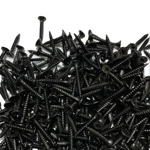Clous de toiture professionnels en bobine, tête trompette, filetage fin, finition phosphate noire, attaches de style cloison sèche - Product Image 1
