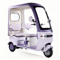 Becak Listrik Tertutup, Rangka Baja, Anti Terguling, Speaker Bluetooth & Penyimpanan Besar