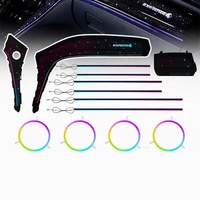 Lumière ambiante de voiture en acrylique, symphonie de 64 couleurs, éclairage ambiant universel pour Toyota Alphard AH20 2008-2015, lampe intérieure