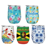 Flacon de tortue en acier inoxydable de 500ml imprimé de logo personnalisé tasse de voyage Tropical Beach Bahamas Tumbler bouteille d'eau potable