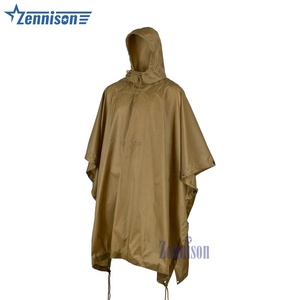 Zennison водонепроницаемый плащ Ripstop тактический для использования на открытом воздухе дождевик Многофункциональный пончо - Product Image 5