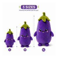 Peluche aubergine violette géante, douce et mignonne, idéale comme oreiller de sommeil