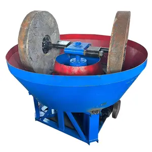 China Supplier 1100 Gold Stamp Mill Stone Grinding Grinder Gold Extraction Machine 1200 Wet Pan Mill For Sale In South Africa