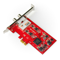 Carte tuner TV double TBS6281SE DVB-T2/T/C PCI-E, enregistrement de flux TS