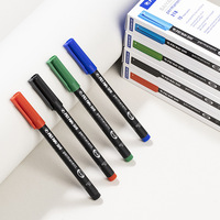 Vente en gros Stylo marqueur permanent de couleur 318f Stylo marqueur noir à pointe fine