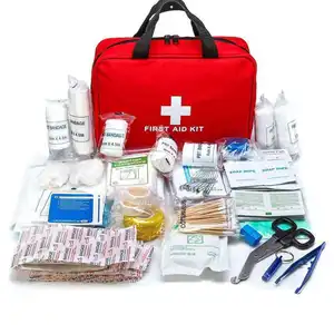 Jukaiwtec ilk yardım çantaları kamp yürüyüş seyahat araba ev ofis için kompakt kat acil tıbbi çanta
