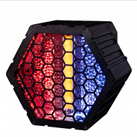 Effet de fond LED COB vintage, dimmable linéairement, IP33, auxiliaire 60W, 36 LED 5050 RGBW rouges, télécommande, pour événements DJ