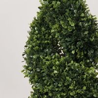 Arbre topiaire artificiel en buis en plastique en pot - Plante décorative de Noël d'extérieur, fausse verdure, plante artificielle en stock