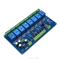Módulo de Relé de 8 Canales 5V, Entrada/Salida, Comunicación Serial RS485/TTL, Placa Modbus RTU