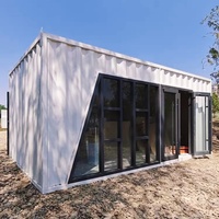 Cabane de plage modulaire préfabriquée, mini-maison DIY portable, kit de maison préfabriquée en kit plat, maisons préfabriquées, maison conteneur