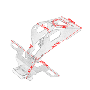XXUN-Soporte de matrícula trasero para motocicleta, piezas para <span class=keywords><strong>Kawasaki</strong></span> Ninja400 <span class=keywords><strong>Z400</strong></span> Z 400 Z-400 <span class=keywords><strong>2018</strong></span> 2019 2020 - Product Image 6