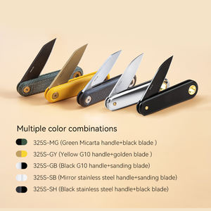 Cuchillo Plegable de Bolsillo <span class=keywords><strong>Sanrenmu</strong></span> 325S-GB, Mini Cortador de Paquetes, Llavero, Abrecajas, Oferta - Product Image 4