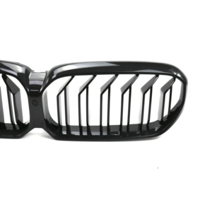 กระจัง<span class=keywords><strong>หน้า</strong></span>คาร์บอนแบล็ค ABS แบบสองชั้น สำหรับ BMW ซีรีส์ 5 G30 LCI ปี 2021-2023  กระจัง<span class=keywords><strong>หน้า</strong></span>ทรงไต  อะไหล่เปลี่ยน - Product Image 3