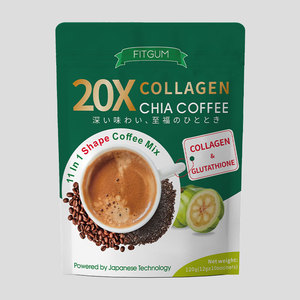 กาแฟคอลลาเจนเมล็ดเจีย 3 in 1 กาแฟลดน้ำหนัก กาแฟผลไม้สีเหลือง - Product Image 2