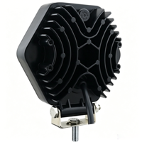 5.4 Inch 48W 6000K Diecast Aluminum Hexagon LED Work Light 5D Lens IP68 Waterproof 12-48V 1760 Lumens Auxiliary Driving Lamp
