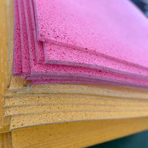 Compressed Wood Pulp Foam Sheets Rectangle 100 Gcm3 Kitchen Cleaning Sponges Bath Use - Product Image 4