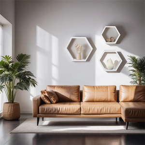 Juego de 3 estantes flotantes blancos, <span class=keywords><strong>estante</strong></span> <span class=keywords><strong>blanco</strong></span> flotante moderno montado en la pared para pared, <span class=keywords><strong>estante</strong></span> de pared <span class=keywords><strong>blanco</strong></span> flotante para Baño - Product Image 4