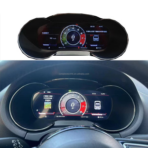 Tableau de bord virtuel 10,25 pouces avec compteur de vitesse et CarPlay pour Audi A3 2013-2018, odomètre LCD, instrument numérique - Product Image 1
